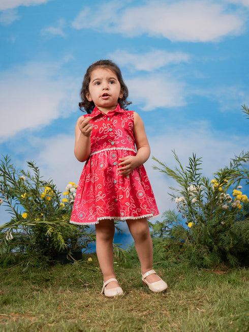 Girl's' Pink Dress